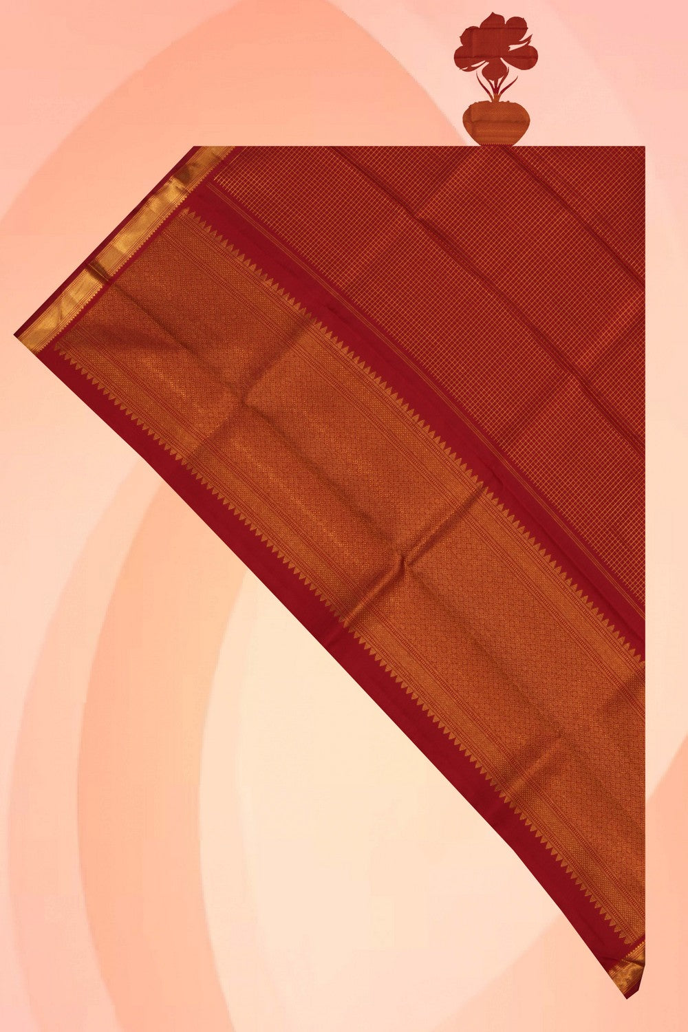 Image of Kanchipattu Red Dupatta
